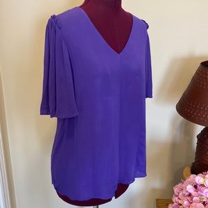 SUD Express Purple Flutter Sleeve Too